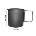 300Ml Camping Mug Aluminum Cup Tourist Tableware Picnic Utensils Outdoor Kitchen Equipment Travel Cooking Set Cookware Hiking