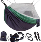 Swinging Between Trees: The Premier Outdoor Snuggle Station with Mosquito Protection for Couples