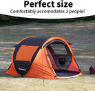 Camping Instant Tent, 2/4/6/8/10 Person Pop up Tent, Water Resistant Dome Tent, Easy Setup for Camping Hiking and Outdoor, Portable Tent with Carry Bag, for 3 Seasons…