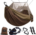 Swinging Between Trees: The Premier Outdoor Snuggle Station with Mosquito Protection for Couples