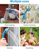 Innhom Portable Shower Camping Shower Outdoor Camp Shower Pump, Electric Rechargeable Portable Camping Shower, Powered by Rechargeable Battery