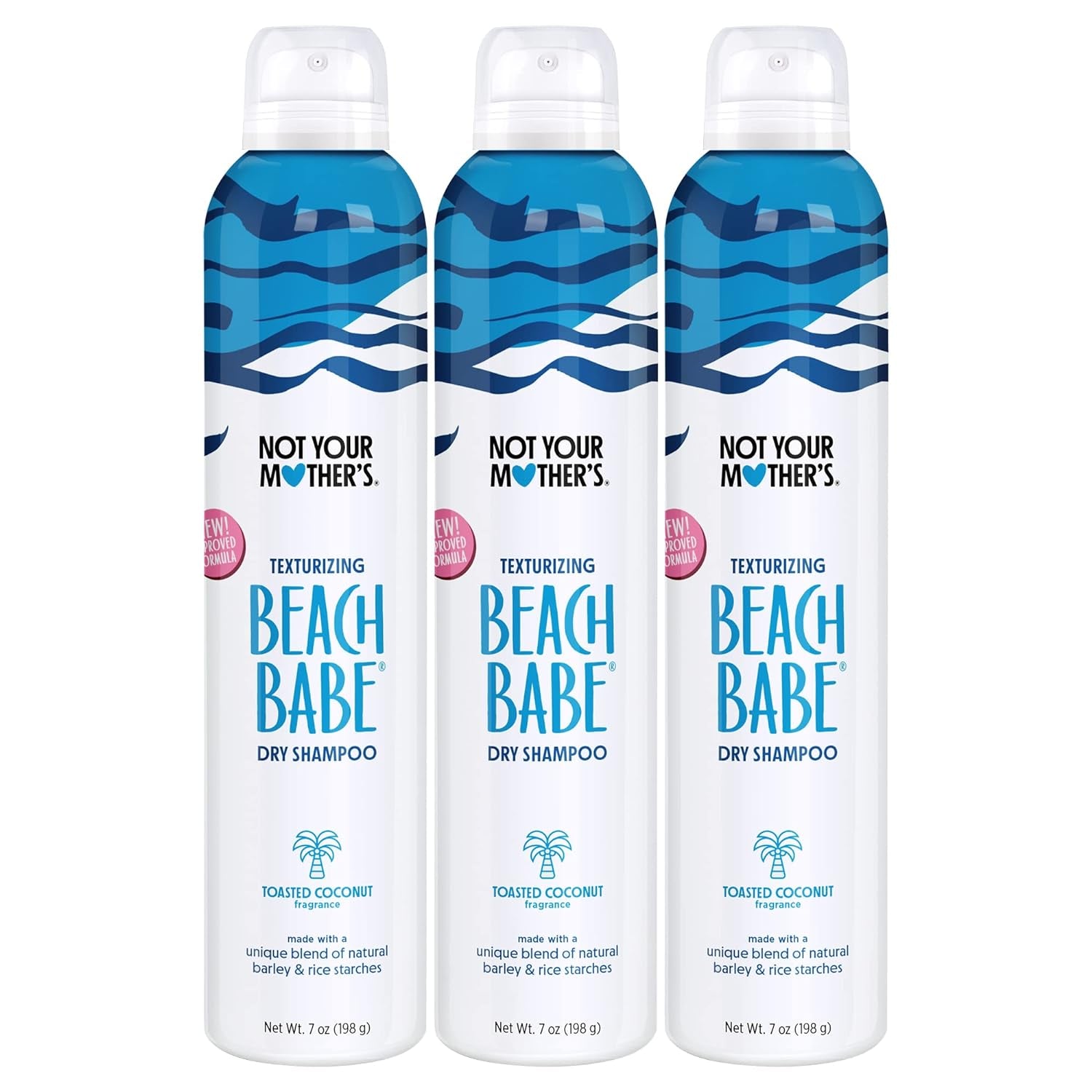 Beach Babe Dry Shampoo (3-Pack) - 7 Oz Dry Shampoo - Instantly Absorbs Oil While Creating Effortless Sea-Tossed Texture