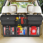 Back Seat Trunk Organizer Hanging Car Organizer Trunk Foldable Cargo Storage with 6 Large Pockets 3 Adjustable Straps 40X19Inch