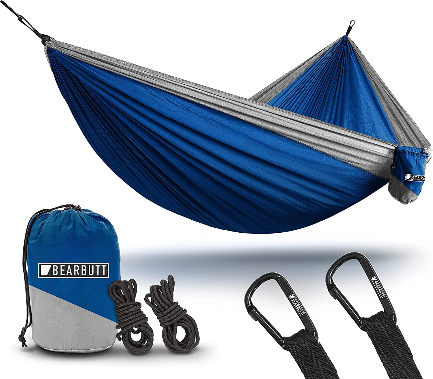 Bear Butt Camping Hammock - Hammock - Camping Gear - 2 Person Hammock - Backpacking Tree Hammock - Double Hammock Camping - Hiking Gear - Portable Hammock for Camping - Travel Hammock - Outdoor