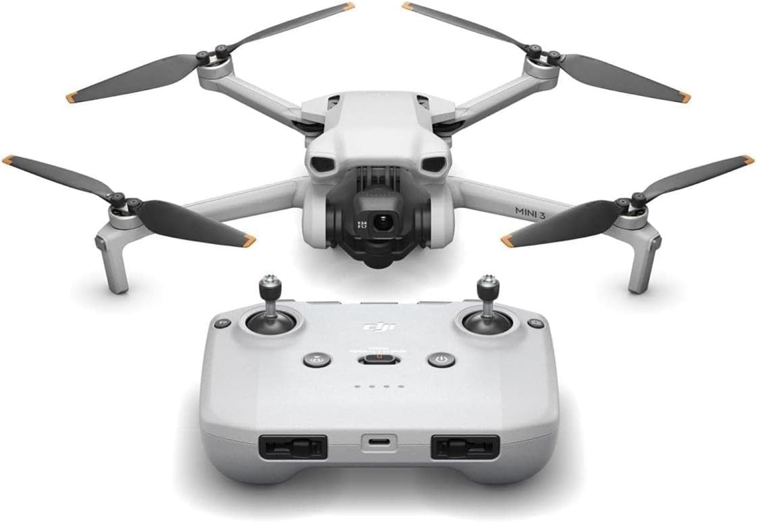 DJI Mini 3 Fly More Combo (DJI RC), Lightweight 3X Mechanical Gimbal Mini Camera Drone with 4K HDR Video, 3 Batteries for 114-Min Flight Time, Vertical Shooting, 32800Ft (10Km) Video Transmission