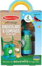 Melissa & Doug Let’S Explore Light & Sound Camping Lantern Play Set, Lantern, 3 Double-Sided Cards to Set the Scene (Cards Store in Bottom of Lantern), Collectible Medallion