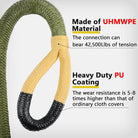 1-1/8" X 30' Kinetic Recovery Tow Rope (37,480Lbs), with 2 UHMWPE Soft Shackles (40,980Lbs), Heavy-Duty Offroad Snatch Strap, Vehicle Recovery Kit for Jeep Car Truck ATV UTV SUV