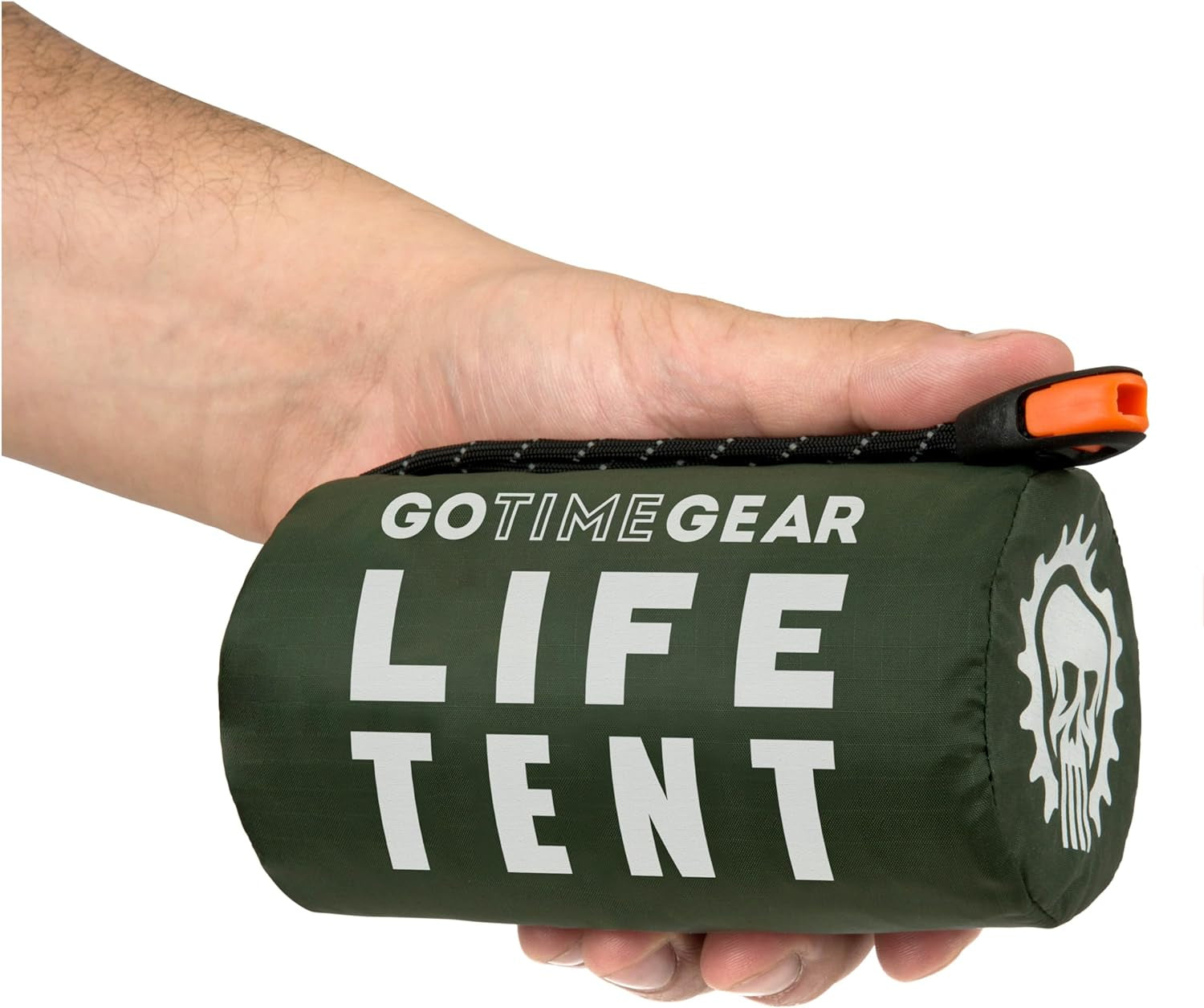 Go Time Gear Life Tent Emergency Survival Shelter – 2 Person Emergency Tent – Use as Survival Tent, Emergency Shelter, Tube Tent, Survival Tarp - Includes Survival Whistle & Paracord