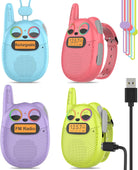 Qniglo Giggle Gabbers: Rechargeable Walkie Talkies for Young Adventurers Aged 3-14, Ideal for Outdoor Activities and Celebrations