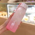 560Ml Water Bottle Leak Proof for Girl Biking Travel Portable Water Bottles Plastic Creative Animal Drinking Cup