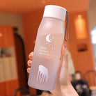 560Ml Water Bottle Leak Proof for Girl Biking Travel Portable Water Bottles Plastic Creative Animal Drinking Cup