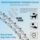 Prong Pinch Collar for Dogs, Adjustable Training Collar with Quick Release Buckle