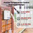 CAMPLUX Portable Outdoor Shower: The Hot and Cold Water Solution with 68,000 BTUs of Performance