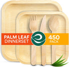 ECO SOUL Compostable Palm Leaf Dinnerware: Eco-Friendly, Durable & Microwave-Safe