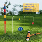 Outoss-Croquet Wickets,Replacement for Croquet Game,Set of 9 Pcs Wickets with White Plastic Coating