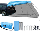 Car Awning Sun Shelter Tents Camping Truck Canopy, Portable SUV Tent Rooftop with Mosquito Net, Universal Tailgate Tent Outdoor for MPV, Trucks, Hatchbacks and Cars 118”X78.74”X78.74”