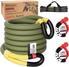 1-1/8" X 30' Kinetic Recovery Tow Rope (37,480Lbs), with 2 UHMWPE Soft Shackles (40,980Lbs), Heavy-Duty Offroad Snatch Strap, Vehicle Recovery Kit for Jeep Car Truck ATV UTV SUV