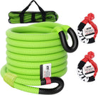 1-1/8" X 30' Kinetic Recovery Tow Rope (37,480Lbs), with 2 UHMWPE Soft Shackles (40,980Lbs), Heavy-Duty Offroad Snatch Strap, Vehicle Recovery Kit for Jeep Car Truck ATV UTV SUV