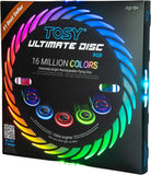 TOSY Ultra-Bright LED Flying Disc: 36 LEDs, Rechargeable, Smart Motion Sensors & Pro Design