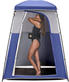 Camping Shower Tent Oversize Space Privacy Tent Portable Outdoor Shower Tents for Camping with Floor Changing Tent Dressing Room Easy Set up Shower Privacy Shelter 1 Room/2 Rooms Toilet Tent