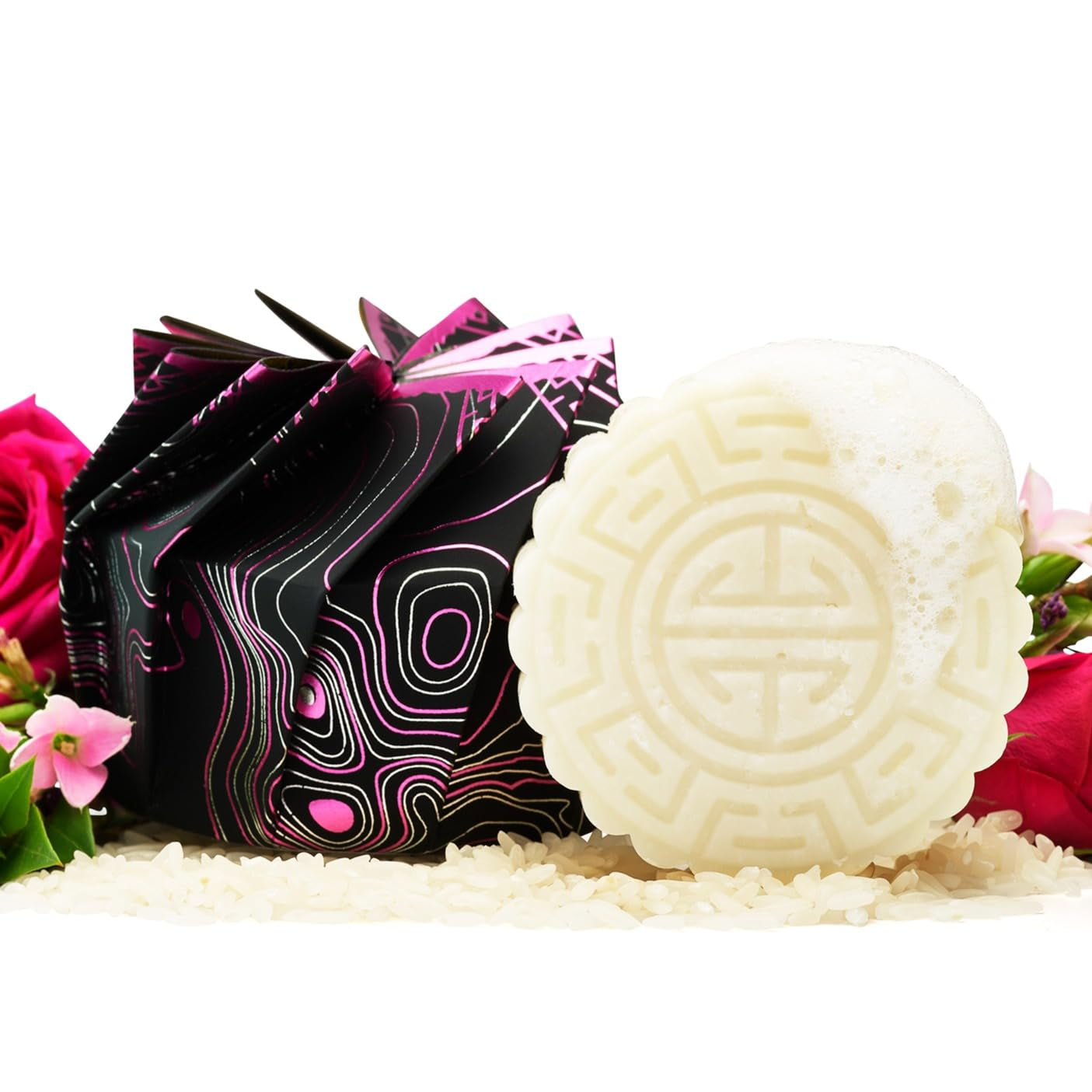 Hidden Waterfall Shampoo Bar Made with Rice Water - Handcrafted All Natural Shampoo Bars - Sulfate Free Shampoo