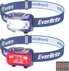 Everbrite Headlamp, 5 Pack Kids Headlamp with Red Light and Memory Function, Head Lamp for Adults and Kids with 5 Modes, Bright Headlamps for Camping, Running, Batteries Included