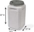 13 Gallon/Up to 54 Pound Pet Food Storage Container with Airtight Lid and Built-In Handles for Easy Transport, Made for Durable and Versatile Storage