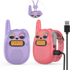 Qniglo Giggle Gabbers: Rechargeable Walkie Talkies for Young Adventurers Aged 3-14, Ideal for Outdoor Activities and Celebrations