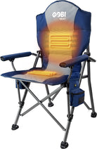 Gobi Heat - Terrain Portable Heated Camping Chair - Outdoor Folding Chair with Heated Filling - Winter Camping Essential - 3 Heat Settings (Flare)