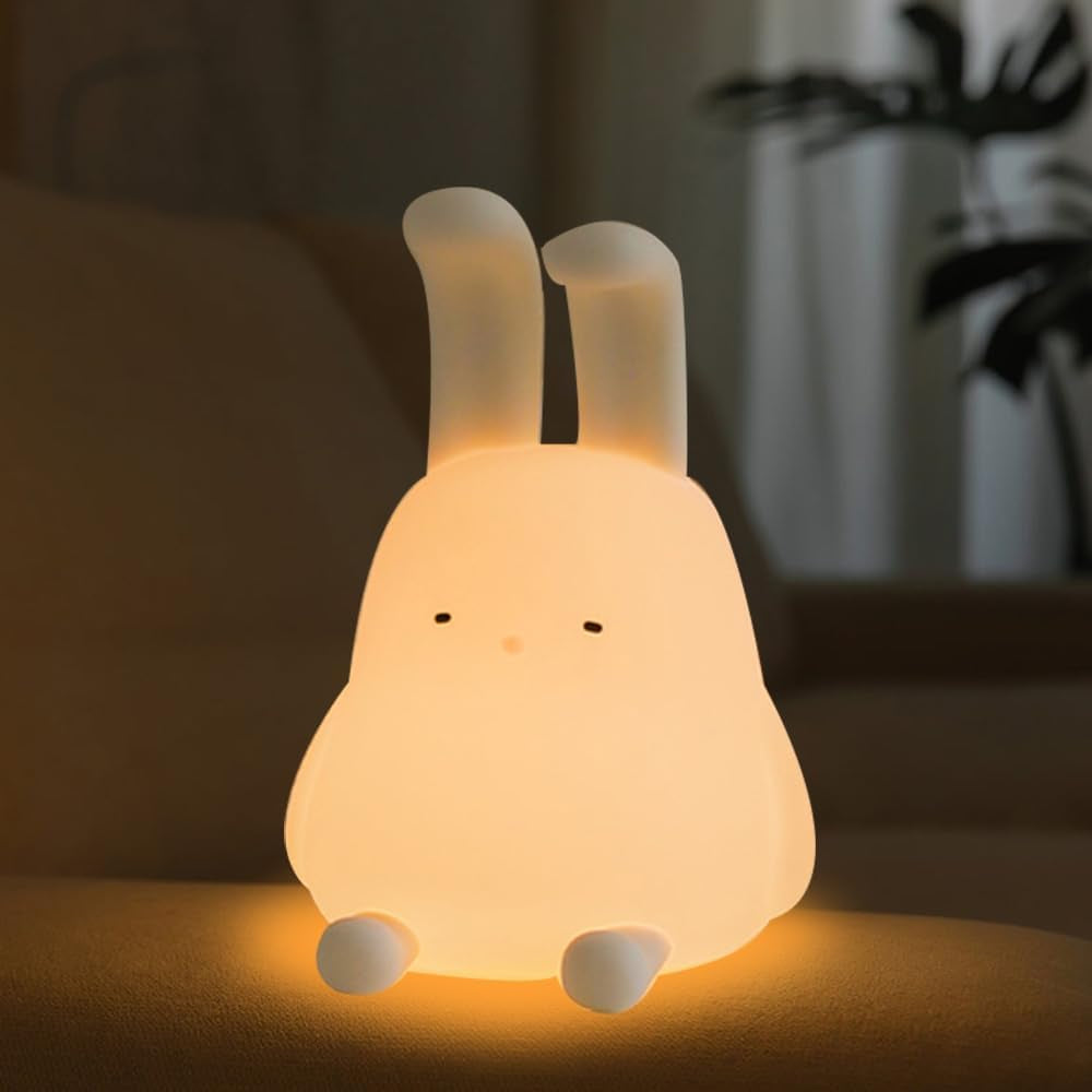 Led Cute Dog Night Light, Dimmable Nursery Puppy Kawaii Lamps, Super Squishy Silicone USB Rechargeable Touch Control Night Lamp for Kids Adults, Used for Camping Party Room Decor (Dog)