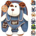 Bark-tastic Toddler Backpack: Where Stuffed Dogs Meet Tiny Humans!