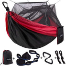 Swinging Between Trees: The Premier Outdoor Snuggle Station with Mosquito Protection for Couples