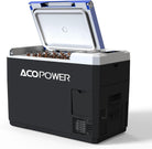 ACOPOWER & Lioncooler 12V Car Refrigerator: 32Qt, Rechargeable, Solar-Powered & Smart App Control