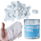 Compressed Towels, Compressed Towels for Camping, Compressed Cotton Coin Tissue Towel, Disposable Face Compressed Towels, Camping Towels, Compressed Towel Tablet, Camping,Sports,100Pcs(8.6In×9In)