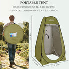 Privacy Tent - Pop up Shower Changing Toilet Tent Portable Camping Privacy Shelters Room 6.2 FT Tall with Carrying Bag for Outdoors Indoors