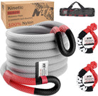 1-1/8" X 30' Kinetic Recovery Tow Rope (37,480Lbs), with 2 UHMWPE Soft Shackles (40,980Lbs), Heavy-Duty Offroad Snatch Strap, Vehicle Recovery Kit for Jeep Car Truck ATV UTV SUV