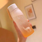 560Ml Water Bottle Leak Proof for Girl Biking Travel Portable Water Bottles Plastic Creative Animal Drinking Cup