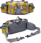 Outdoor Lumbar Pack with Dual Water Bottle Holders for Hiking and Fishing