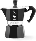 Bialetti - Moka Espress: Iconic Stovetop Espresso Maker, Makes Real Italian Coffee, Moka Pot 6 Cups (6 Oz), Aluminium, Silver