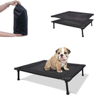 Hexagonal Foldable Outdoor Dog Bed – Cooling Elevated Cot for Medium & Large Pets