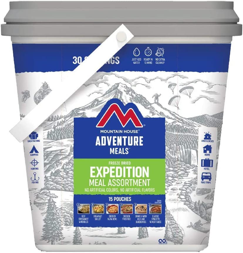 Ultimate Snack Attack Bucket - 30 Freeze-Dried Servings for Outdoor Adventures