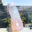 560Ml Water Bottle Leak Proof for Girl Biking Travel Portable Water Bottles Plastic Creative Animal Drinking Cup