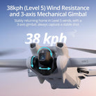 DJI Mini 3 Fly More Combo (DJI RC), Lightweight 3X Mechanical Gimbal Mini Camera Drone with 4K HDR Video, 3 Batteries for 114-Min Flight Time, Vertical Shooting, 32800Ft (10Km) Video Transmission