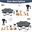 Hexagonal Foldable Outdoor Dog Bed – Cooling Elevated Cot for Medium & Large Pets