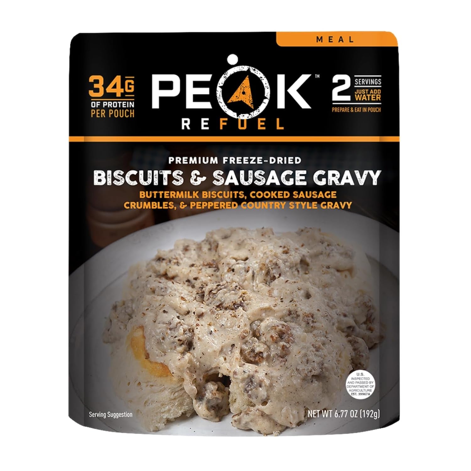 Breakfast Variety 6 Pack | Premium Freeze Dried Camping Food | Backpacking & Hiking MRE Meals | Just Add Water | 100% Real Meat | 12 Total Servings