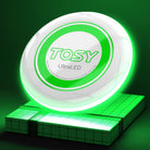 TOSY Ultra-Bright LED Flying Disc: 36 LEDs, Rechargeable, Smart Motion Sensors & Pro Design