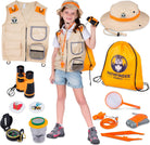 Kids Explorer Kit with Safari Vest & Hat for 3-7 Year Old Boys & Girls - Safari Costume Kids, Zoo Keeper, Paleontologist, Bug Kit & More - Explorer Kit for Kids outside Toys STEM Gift + Bug Ebook