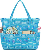 Beach Pool Bags Tote for Women Ladies Large Gym Tote Carry on Bag with Wet Compartment for Weekender Travel Waterproof