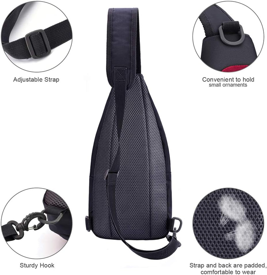 14 Colors Lightweight Sling Backpack Sling Bag Travel Hiking Small Backpack for Women Men Gifts