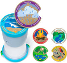 Melissa & Doug Let’S Explore Light & Sound Camping Lantern Play Set, Lantern, 3 Double-Sided Cards to Set the Scene (Cards Store in Bottom of Lantern), Collectible Medallion